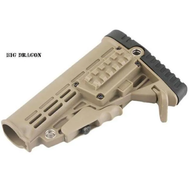 Big Dragon Universal Stock with Rail M4/M16 Tan